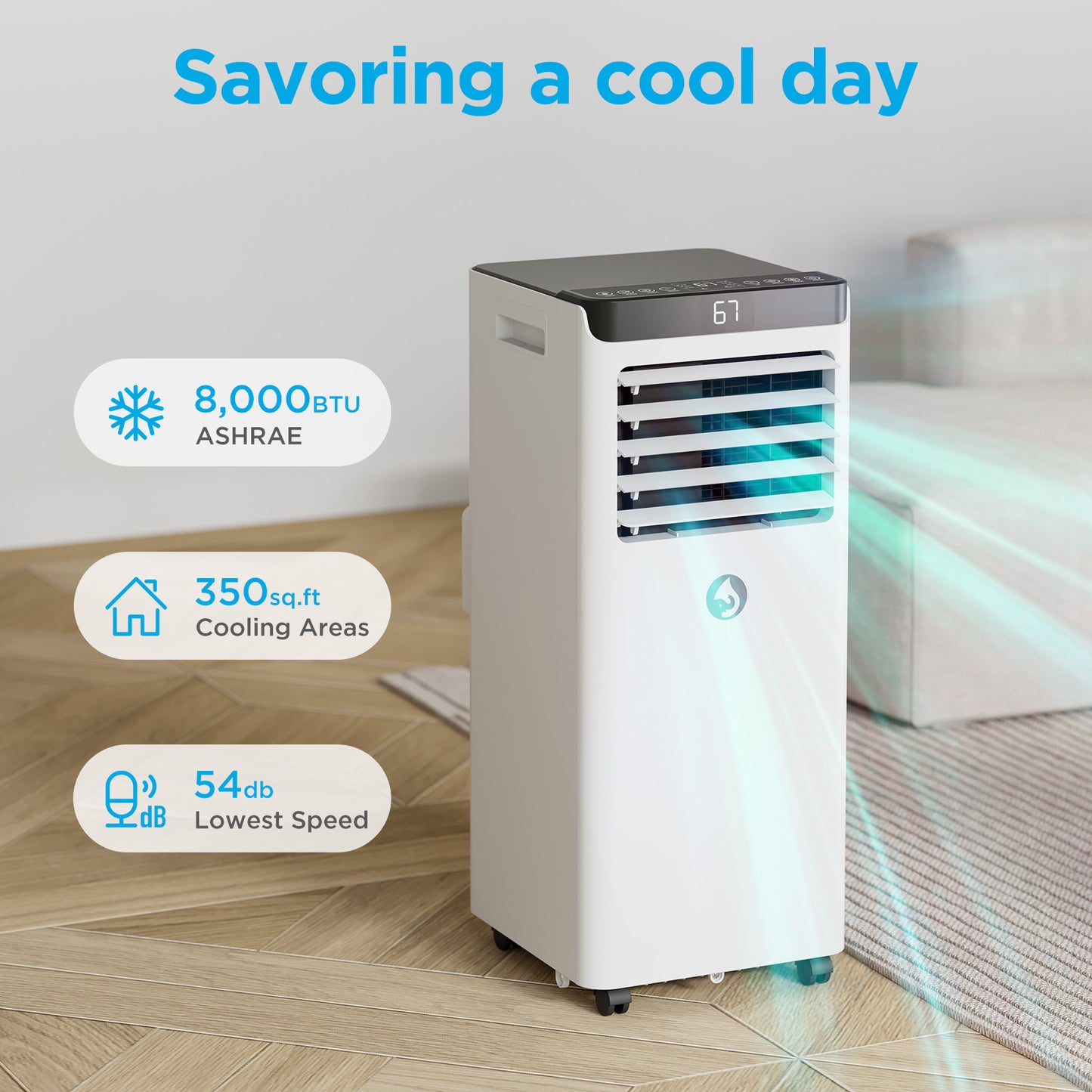 ANDTE_8000_BTU_120V_Portable_Air_Conditioner function