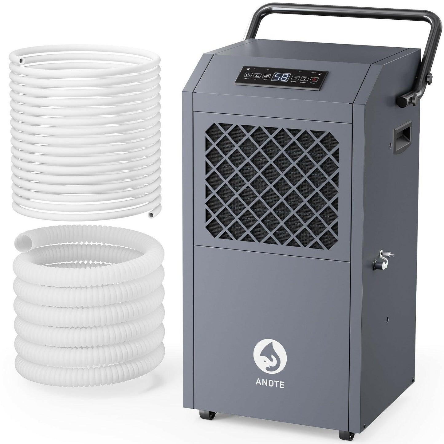 DE190P_190_Pint_Commercial_Dehumidifier drain hose