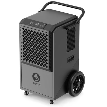 ANDTE 305 Pints Commercial Dehumidifier with Drain Hose, Industrial Dehumidifier for Basements, Garages, and Flood Restoration, Includes 5-Year Warranty