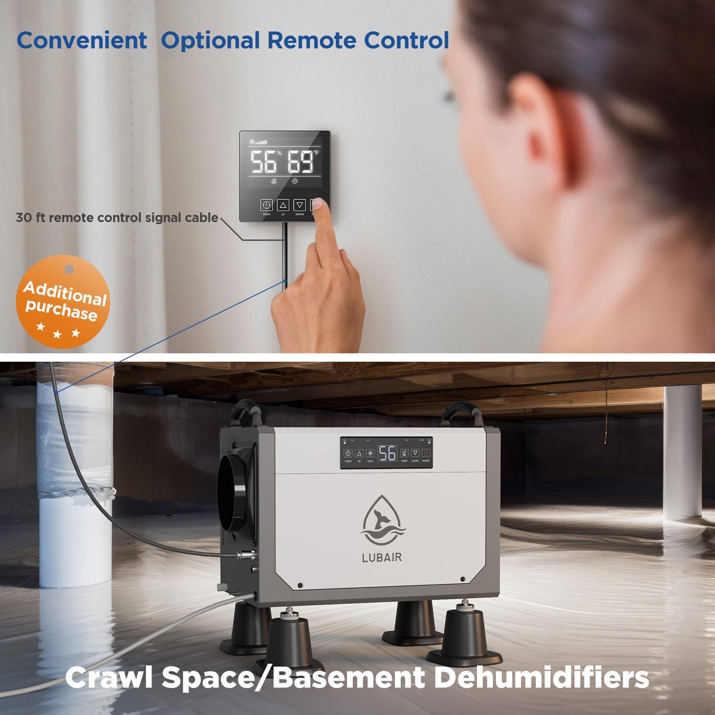 DY117P_113_Pint_Commercial_Dehumidifier remote control