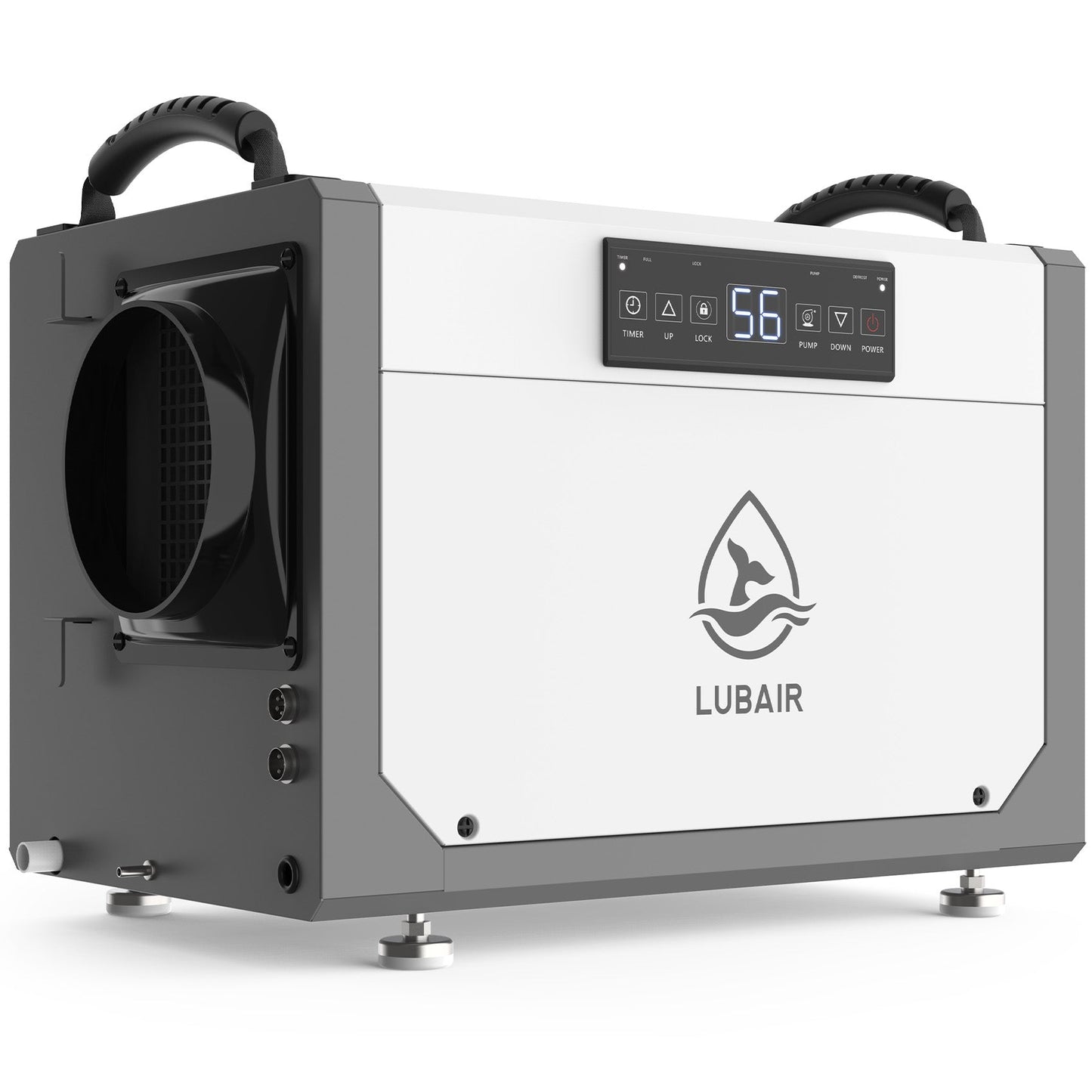 LUBAIR 113 Pints Crawl Space Dehumidifier with Pump, Commercial Dehumidifier with Drainage Hose, Coverage Area 1400 Sq.ft