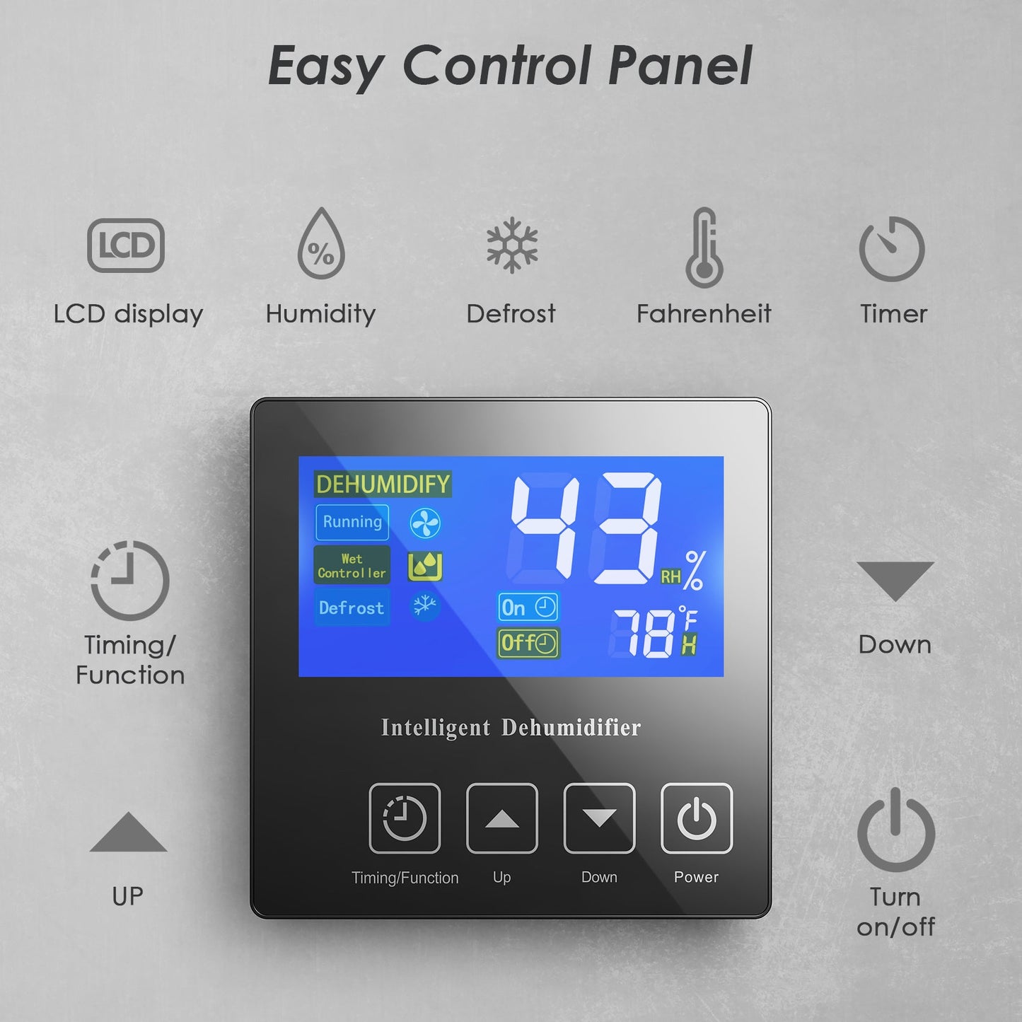 ANDTE 145 Pints Crawl Space Dehumidifier for Basement, Commercial Dehumidifier with Drainage Hose, Energy Star Listed