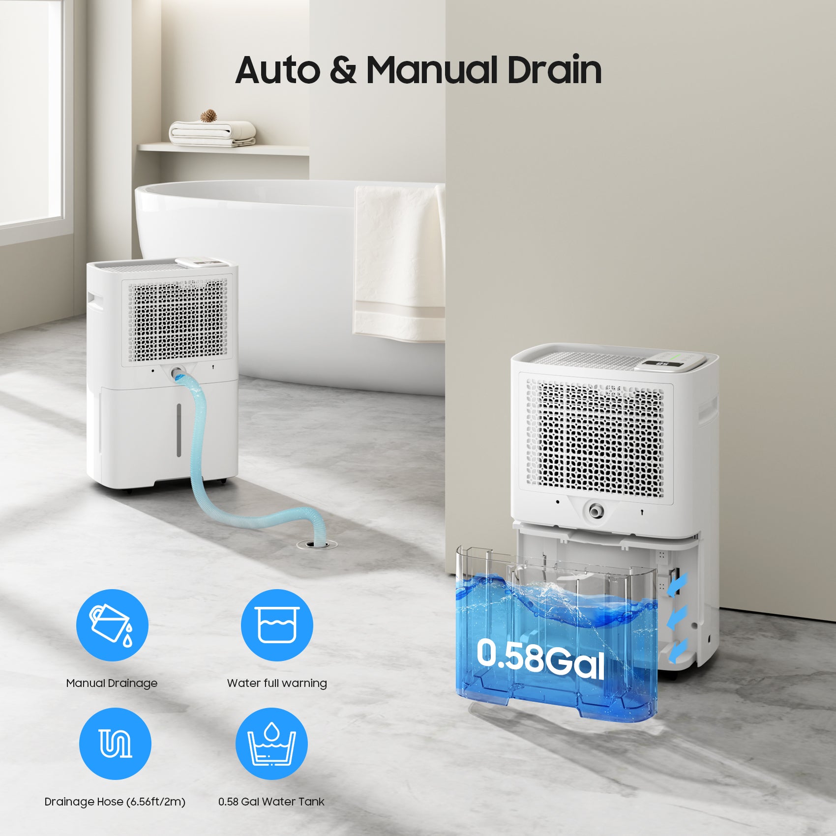 PD50K_52 Pints Energy Star Dehumidifier Auto Drain