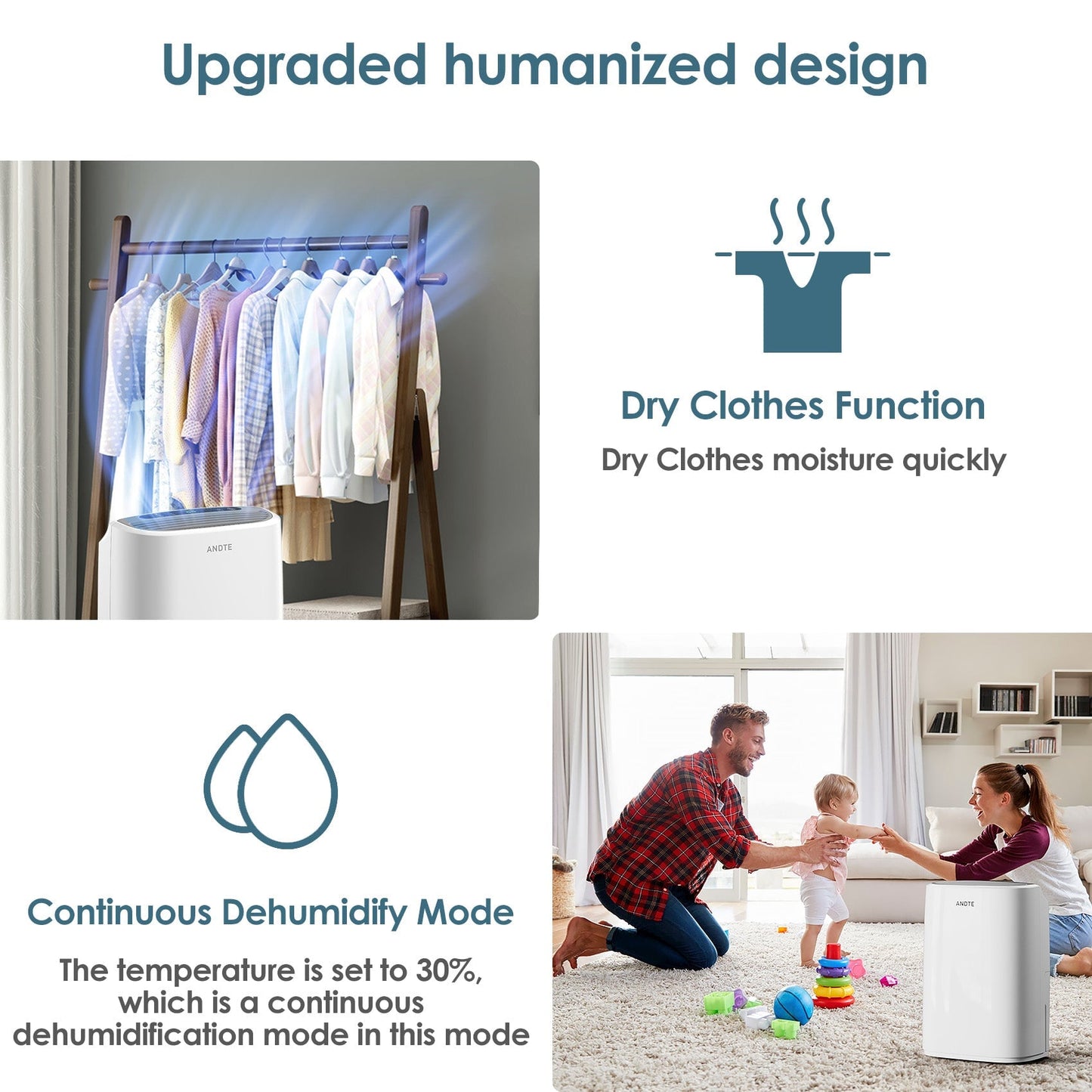 ANDTE PD161A home dehumidifier dry clothes function