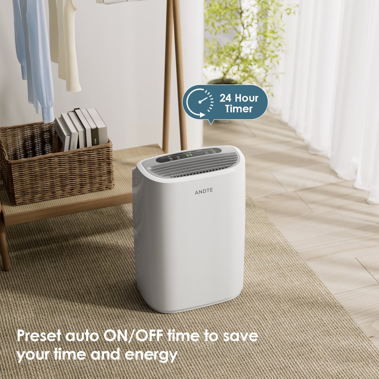 ANDTE PD161A home dehumidifier 24 Hour Timer