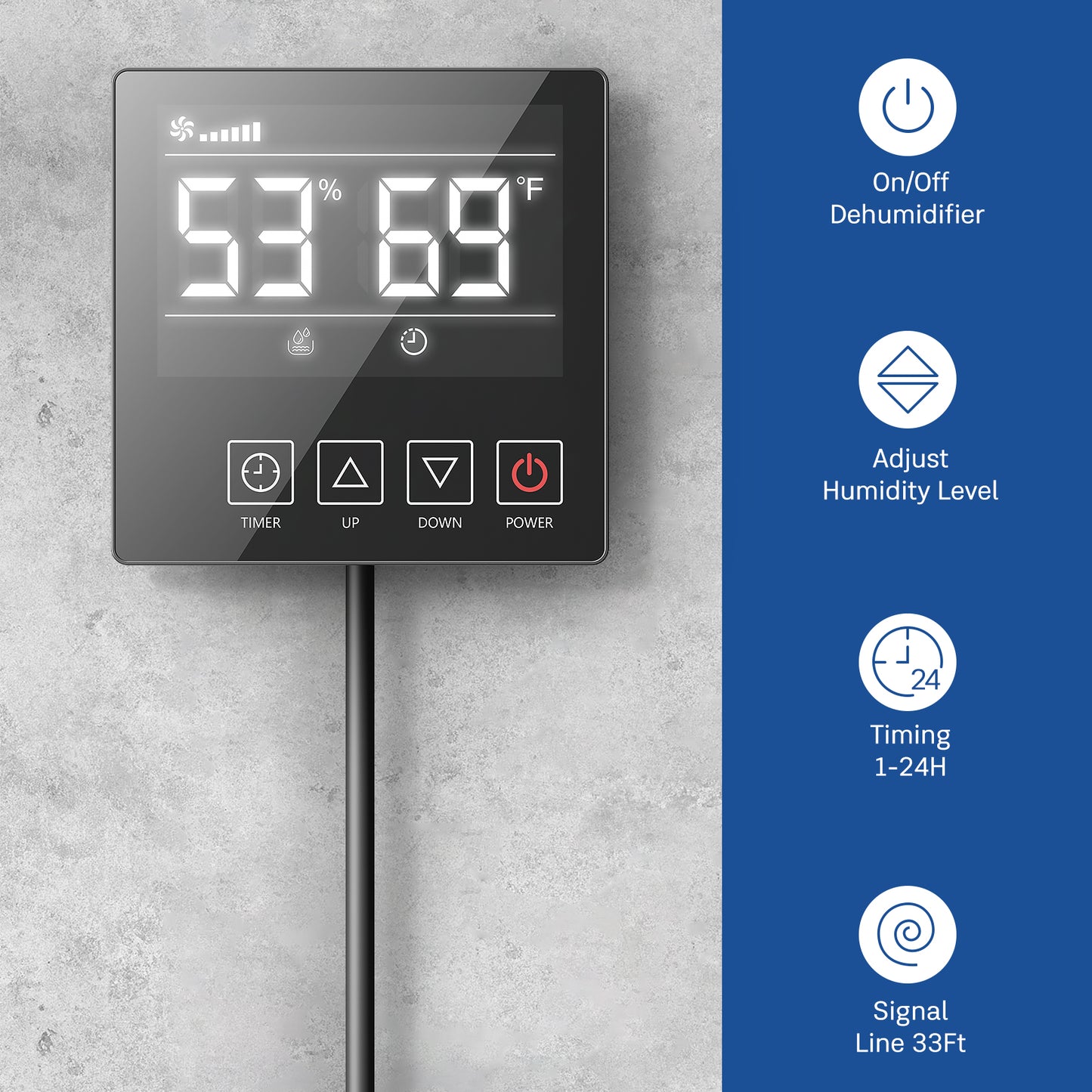 dehumidifier Control Panel for DY120 / DY145 / DY113 / DY117P Models_2