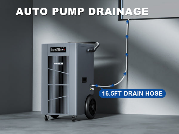 AVAHUM 320 Pints Commercial Dehumidifier with Pump,Commercial Grade Dehumidifier for Basement,24H Timer,cover up to 9000 sqft Large Spaces for Industrial,40Gallon/Day,Continuous Dehumidification,Auto Defrost