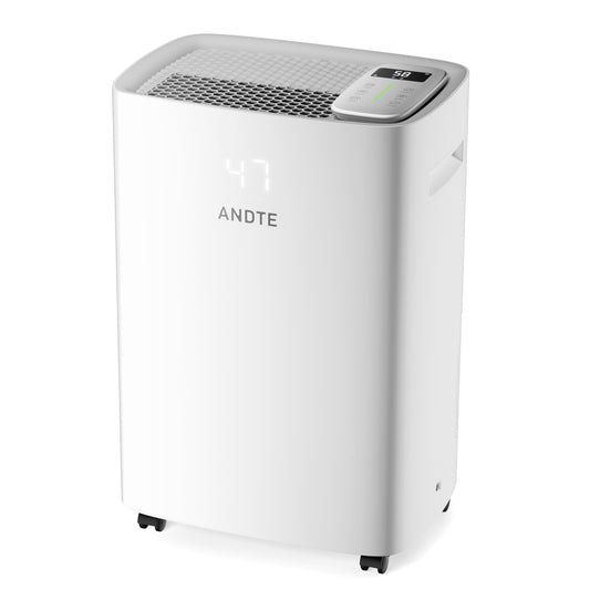 ANDTE 120 Pints Dehumidifier for Basement and Home, 6500 Sq.Ft Large Room Dehumidifiers with Drain Hose for Bathroom Living room Carwl Space, Smart Humidity Control, Touch Control Panel