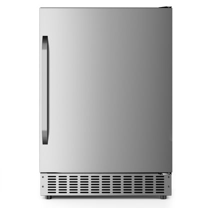 Built-In or Freestanding Drink Fridge 180 Cans, Outdoor Beverage Refrigerator 24’’, Undercounter Waterproof Stainless Steel Door, Outdoor Refrigerator for Patio & Commercial Use for Beer, Soda, Wine