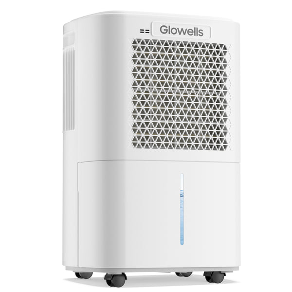 Glowells 2500 Sq.Ft Dehumidifiers for Home Basement with Drain Hose, 34 Pints Large Room Dehumidifier Portable with Smart Humidity Control, 3 Opeartion Modes for RV, Bathroom, Bedroom