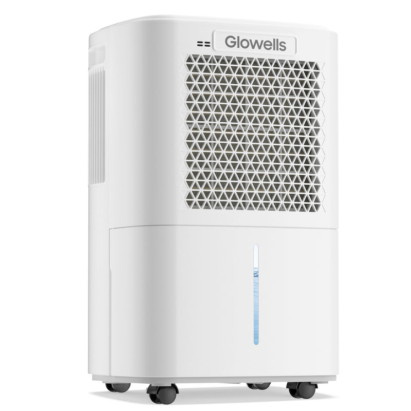Glowells 2500 Sq.Ft Dehumidifiers for Home Basement with Drain Hose, 34 Pints Large Room Dehumidifier Portable with Smart Humidity Control, 3 Opeartion Modes for RV, Bathroom, Bedroom