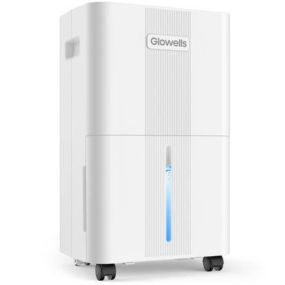 1600 Sq.ft Dehumidifiers for Home, Glowells 21 Pints Dehumidifier with Drain Hose for Basement, Smart Humidity Control Moisture Removal, 3 Operation Modes for RV, Bathroom, Bedroom