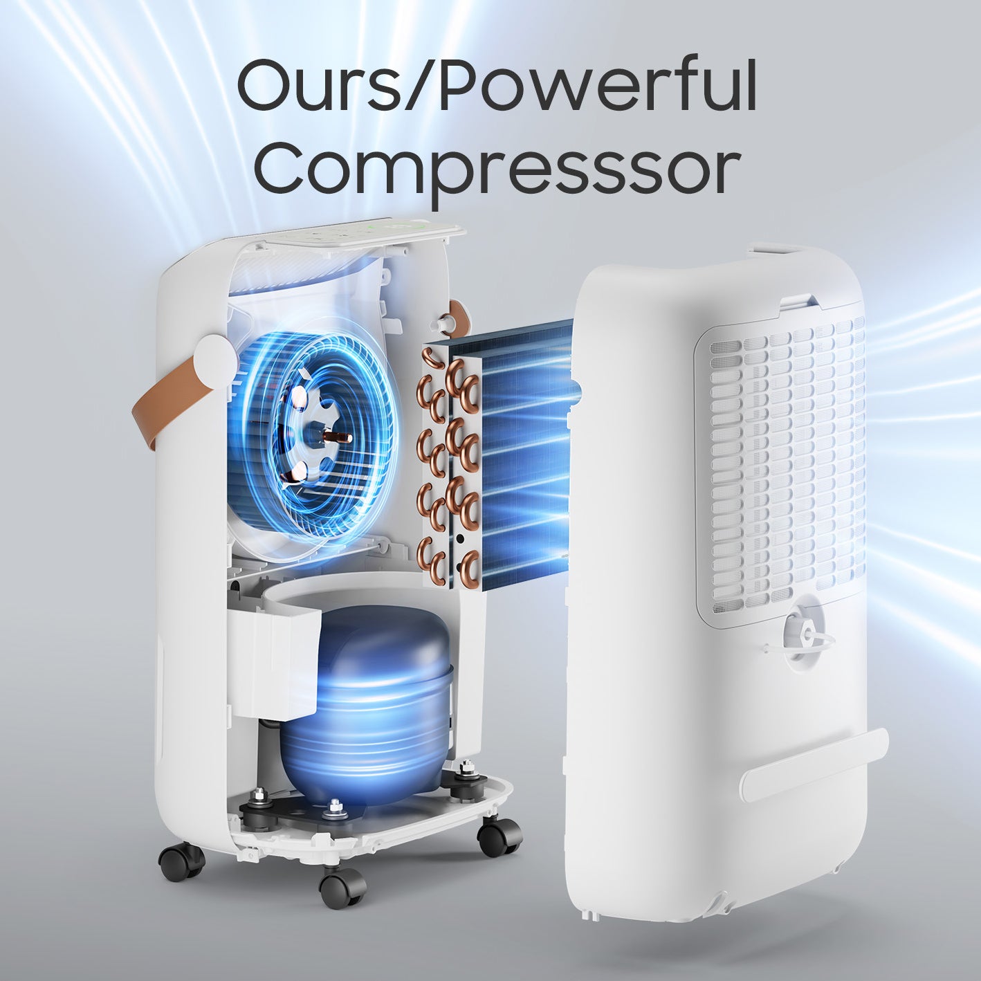 45Pints Energy Star Dehumidifier for Basement, 4500 Sq.Ft Home Dehumidifier Large Room Dehumidifiers with Drain Hose for Bathroom Living room, Smart Humidity Control, Touch Control Panel