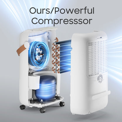 45Pints Energy Star Dehumidifier for Basement, 4500 Sq.Ft Home Dehumidifier Large Room Dehumidifiers with Drain Hose for Bathroom Living room, Smart Humidity Control, Touch Control Panel