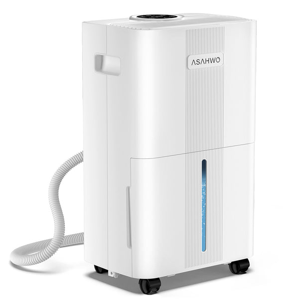 ASAHWO 1600 Sq.ft Dehumidifier for Home, 21 Pints Dehumidifier for Basement with Drain Hose, Quiet Dehumidifiers Smart Humidity Control, 24H Timer, 3 Modes, Portable for Bedroom,Bathroom