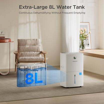 AVAHUM 150 Pints Dehumidifiers with Pump with Drainage Hose for Home Large Room for Bathroom for Basement Covers up to 8000 Sq.Ft