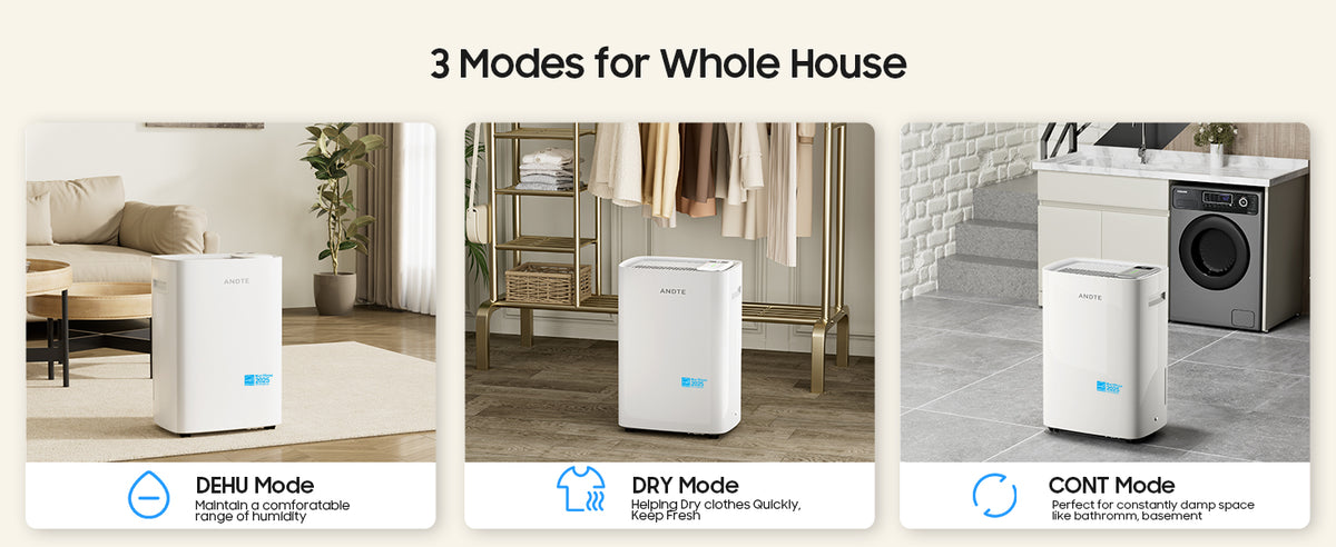 80 Pints Energy Star Home Dehumidifier, 5500 Sq.Ft Dehumidifier for Basement and Home, Large Room Dehumidifiers with Drain Hose & Water Tank, 24H Timer, Auto Defrost, Dry Clothes