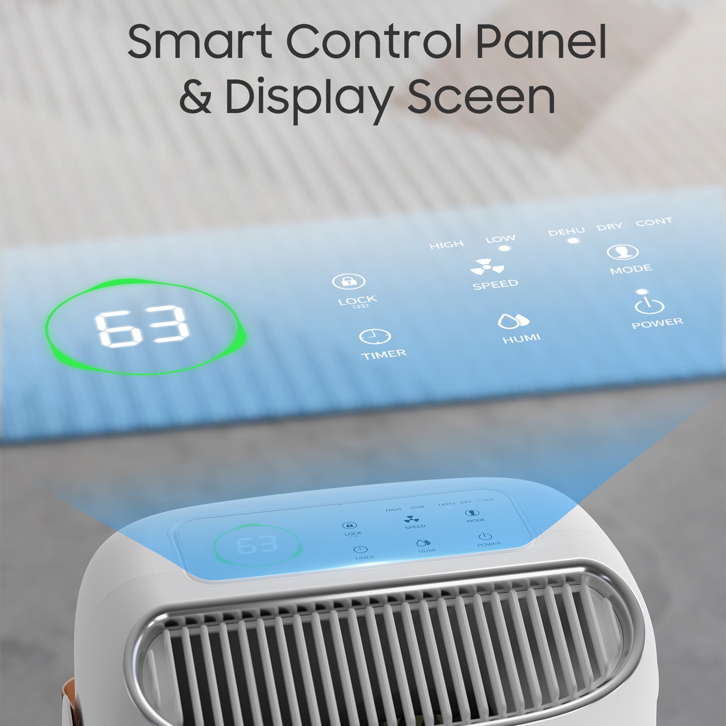 45Pints Energy Star Dehumidifier for Basement, 4500 Sq.Ft Home Dehumidifier Large Room Dehumidifiers with Drain Hose for Bathroom Living room, Smart Humidity Control, Touch Control Panel