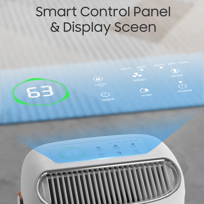 45Pints Energy Star Dehumidifier for Basement, 4500 Sq.Ft Home Dehumidifier Large Room Dehumidifiers with Drain Hose for Bathroom Living room, Smart Humidity Control, Touch Control Panel