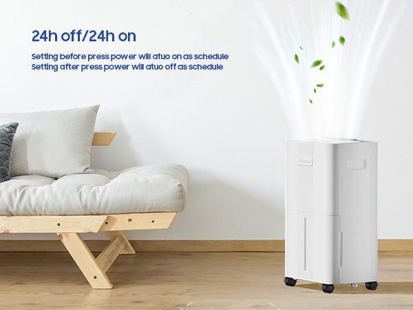 ASAHWO 1600 Sq.ft Dehumidifier for Home, 21 Pints Dehumidifier for Basement with Drain Hose, Quiet Dehumidifiers Smart Humidity Control, 24H Timer, 3 Modes, Portable for Bedroom,Bathroom