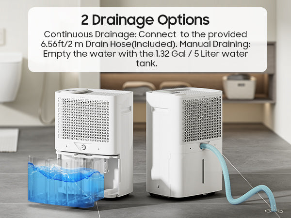 ANDTE 120 Pints Dehumidifier for Basement and Home, 6500 Sq.Ft Large Room Dehumidifiers with Drain Hose for Bathroom Living room Carwl Space, Smart Humidity Control, Touch Control Panel