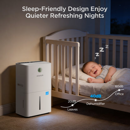 AVAHUM 150 Pints Dehumidifiers with Pump with Drainage Hose for Home Large Room for Bathroom for Basement Covers up to 8000 Sq.Ft