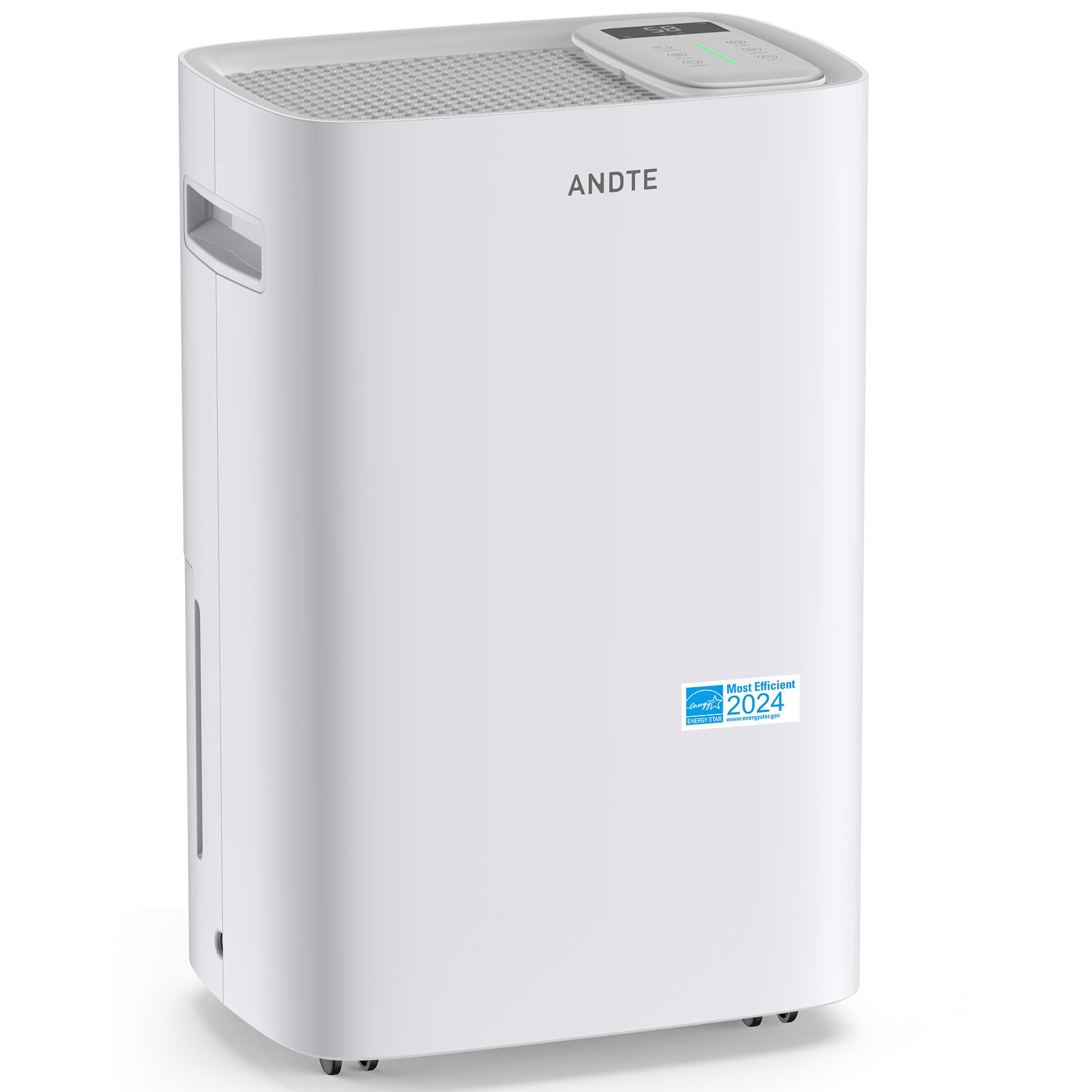 80 Pints Energy Star Home Dehumidifier, 5500 Sq.Ft Dehumidifier for Basement and Home, Large Room Dehumidifiers with Drain Hose & Water Tank, 24H Timer, Auto Defrost, Dry Clothes - 2024, White