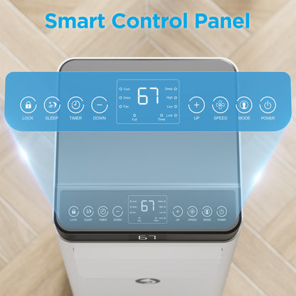 ANDTE_8000_BTU_120V_Portable_Air_Conditioner control panel