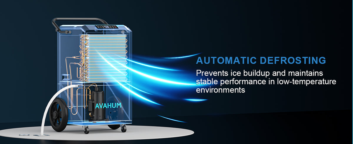 AVAHUM 250 Pints Commercial Dehumidifier with Pump, Industrial Dehumidifier for Basements, Garages, and Flood Restoration
