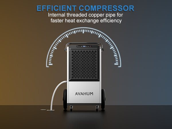 AVAHUM 250 Pints Commercial Dehumidifier with Pump, Industrial Dehumidifier for Basements, Garages, and Flood Restoration