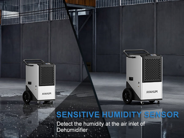 AVAHUM 250 Pints Commercial Dehumidifier with Pump, Industrial Dehumidifier for Basements, Garages, and Flood Restoration