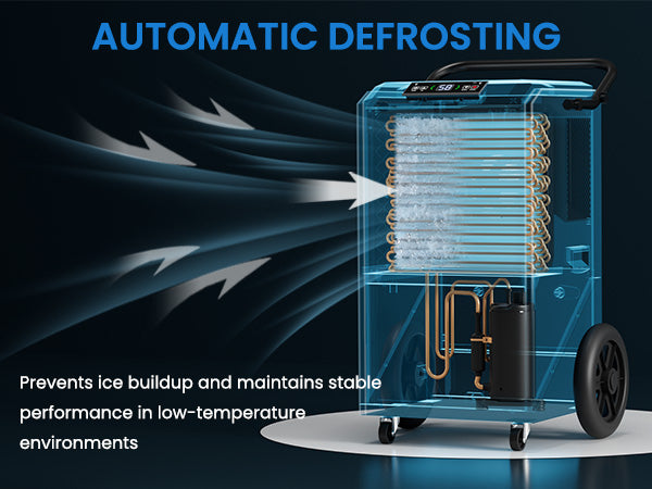 AVAHUM 320 Pints Commercial Dehumidifier with Pump for Basements 9000 sq.ft Large Commercial-Grade Dehumidifiers with Drain Hose for Industrial Spaces,Job Sites