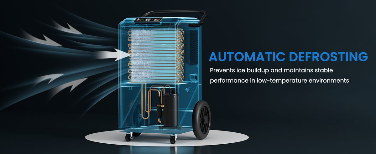 AVAHUM 320 Pints Commercial Dehumidifier with Pump for Basements 9000 sq.ft Large Commercial-Grade Dehumidifiers with Drain Hose for Industrial Spaces,Job Sites