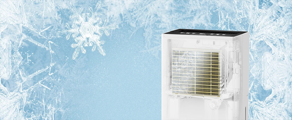 Glowells 52 Pints Portable Dehumidifier for Basements and Homes with Drain Hose, Covers up to 4500 Sq Ft, Removes up to 50 Pints of Moisture per Day (95°F, 95% RH)