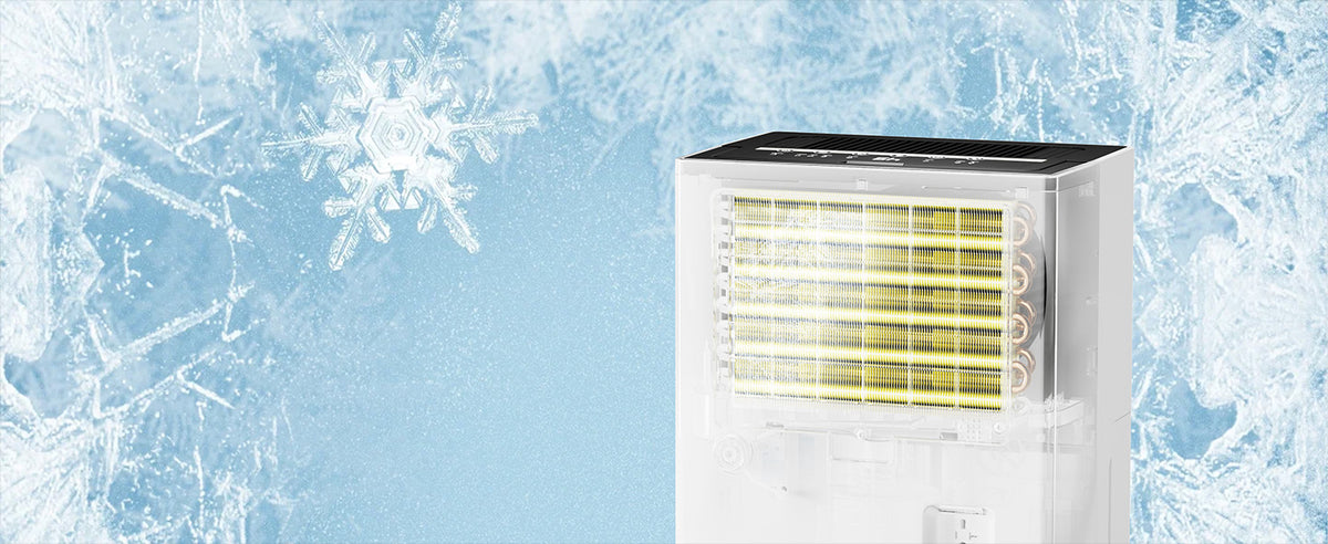 Glowells  82 Pints Energy Star Dehumidifier for Home, 5500 Sq.Ft Basement Dehumidifier with Drain Hose for Large Room Bathroom Bedroom, Compressor Dehumidifiers with Smart Humidity Control, Auto Defrost