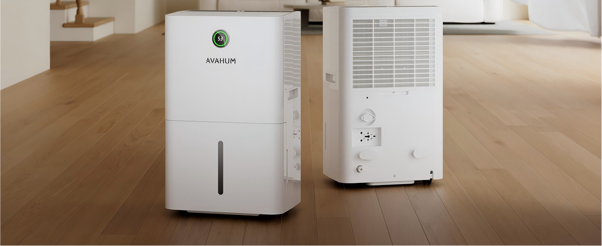 AVAHUM 150 Pints Dehumidifiers with Pump with Drainage Hose for Home Large Room for Bathroom for Basement Covers up to 8000 Sq.Ft