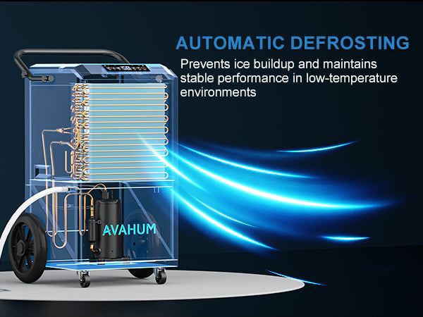 AVAHUM 250 Pints Commercial Dehumidifier with Pump, Industrial Dehumidifier for Basements, Garages, and Flood Restoration