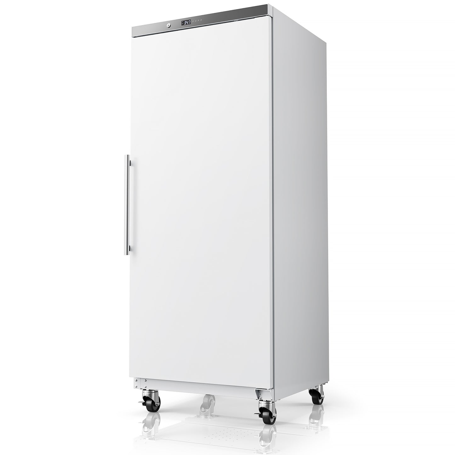 30" Commercial Refrigerator, 115V, 23 Cu.ft Single Door Reach-In Fridge, Freezerless, Fan Cooling