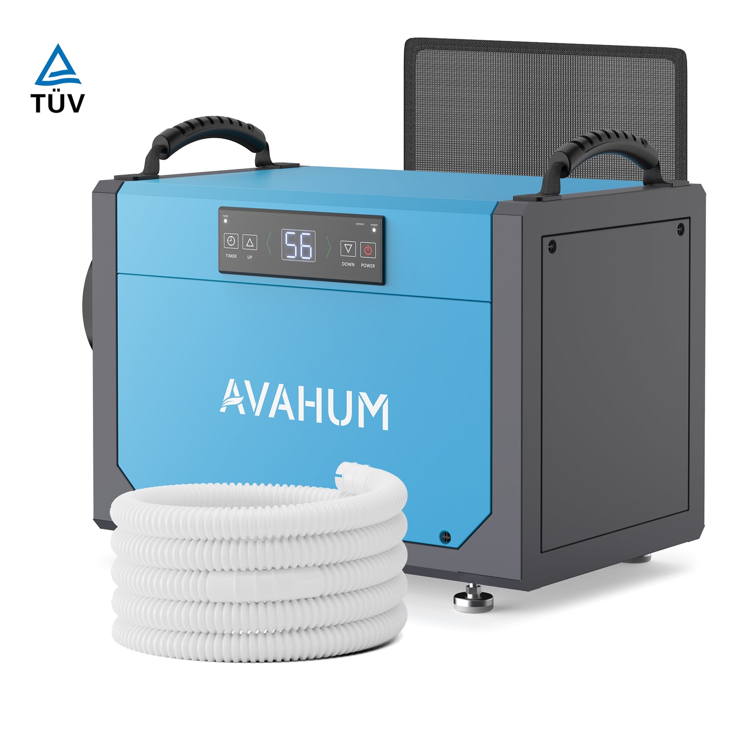 AVAHUM 113 Pints Crawl Space Dehumidifier for Basements, Commercial Dehumidifier with Drainage Hose, Coverage Area 1300 Sq.ft