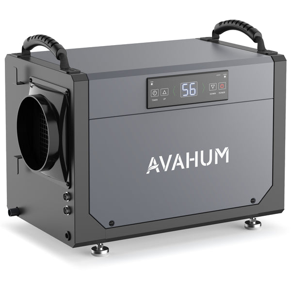 AVAHUM 120 Pints Crawl Space Dehumidifier for Basement, Commercial Dehumidifier with Drainage Hose, Coverage Area 3500 Sq.ft