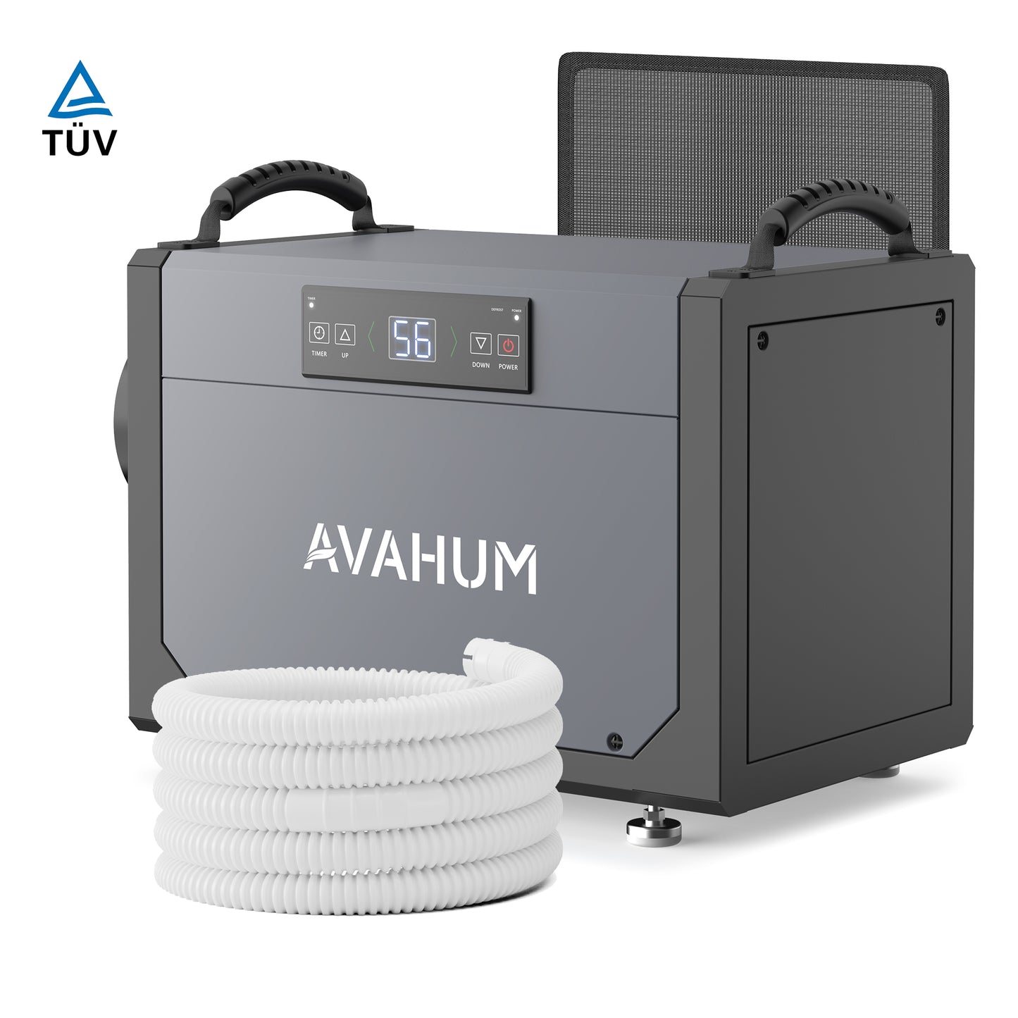 AVAHUM 120 Pints Crawl Space Dehumidifier for Basement, Commercial Dehumidifier with Drainage Hose, Coverage Area 1500 Sq.ft