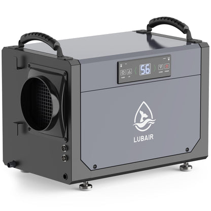 LUBAIR 120 Pints Crawl Space Dehumidifier for Basement, Commercial Dehumidifier with Drainage Hose, Coverage Area 1500 Sq.ft