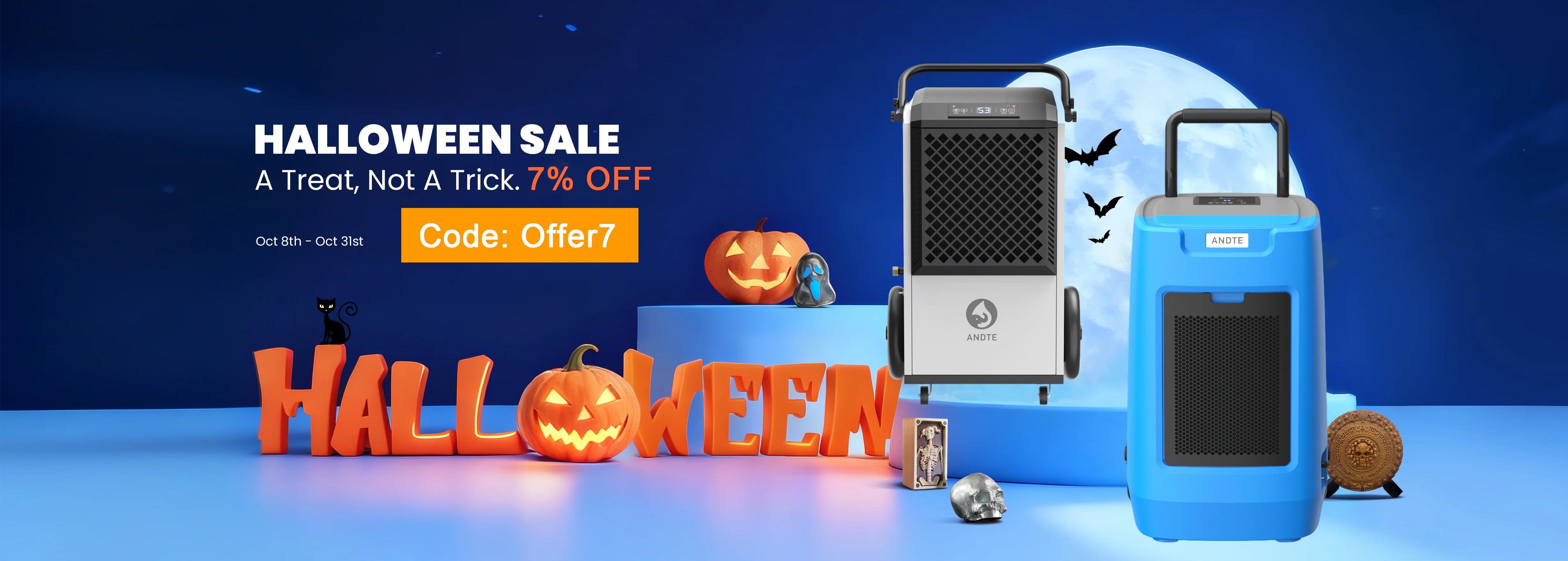 ANDTE dehumidifiers for home, crawl space and industrial space