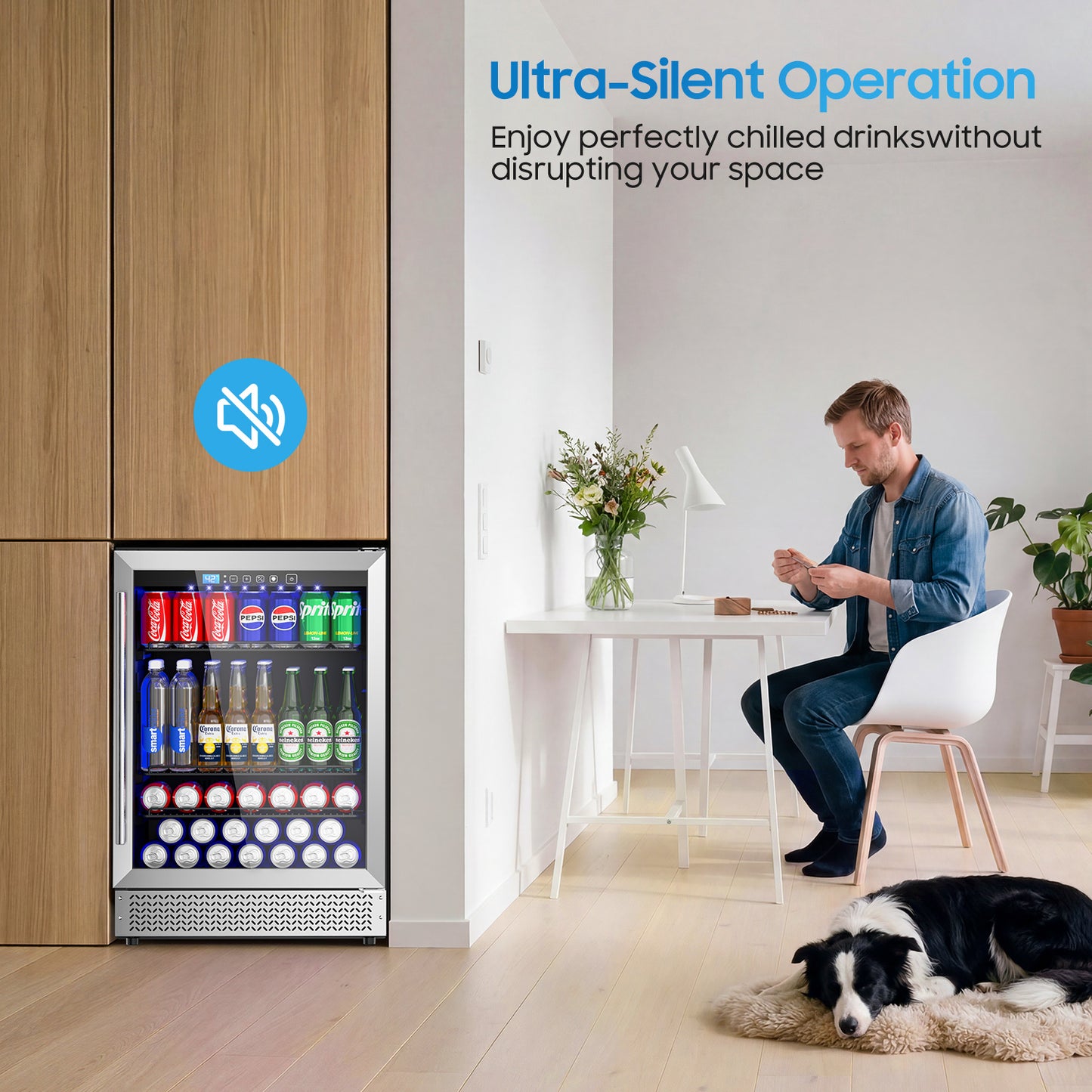4.9 Cu.ft Beverage Refrigerator and Cooler, 200 Can Mini fridge with Glass Door for Soda Beer Wine, Small Drink Dispenser with Digital Adjustable Thermostat for Home Office Bar