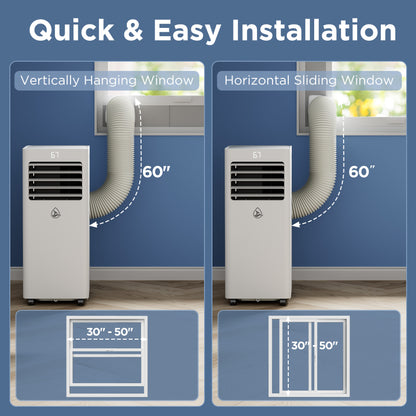 LUBAIR 10,000 BTU Portable Air Conditioner, Portable AC Unit ,Up To 400 Sq Ft