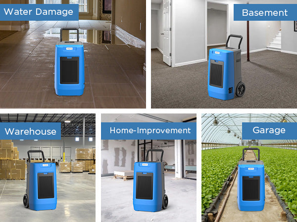 ANDTE 190 Pints Commercial Dehumidifier with Pump, Industrial Dehumidifier for Basements, Covers up to 6500 Sq.ft