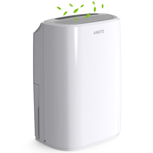 ANDTE 34 Pints Home Dehumidifier for Basements with Drain Hose, Covers up to 2500 Sq Ft