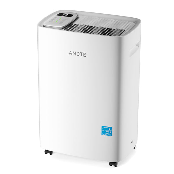 52 Pints Energy Star Dehumidifier for Basement, 4500 Sq.Ft Home Dehumidifier Large Room Dehumidifiers with Drain Hose for Bathroom Living room, Smart Humidity Control, Touch Control Panel