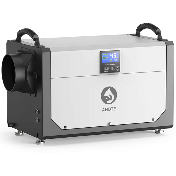 ANDTE 145 Pints Crawl Space Dehumidifier for Basement, Commercial Dehumidifier with Drainage Hose,