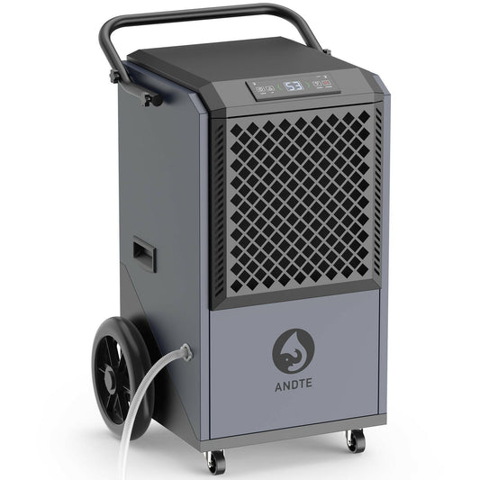 ANDTE 305 Pints Commercial Dehumidifier with Drain Hose for Basements, Coverage Area 3800 Sq.ft, 1 Years Warranty